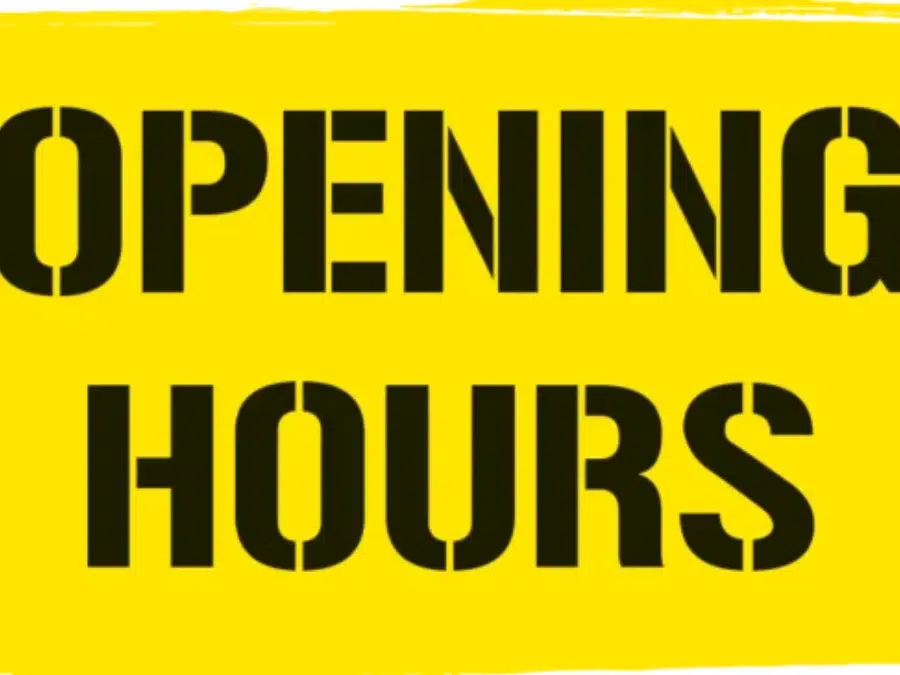Openingstijden