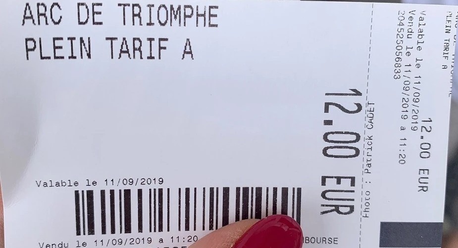 Виды билетов на Триумфальную арку