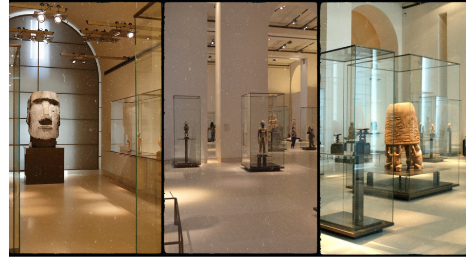O Museu do Louvre abriga coleções de todo o mundo.
