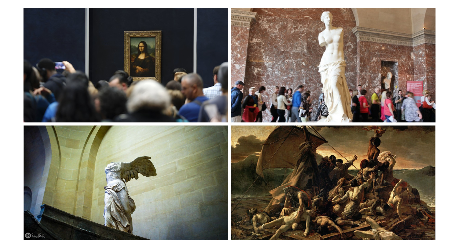 A coleção do Museu do Louvre cresceu significativamente.